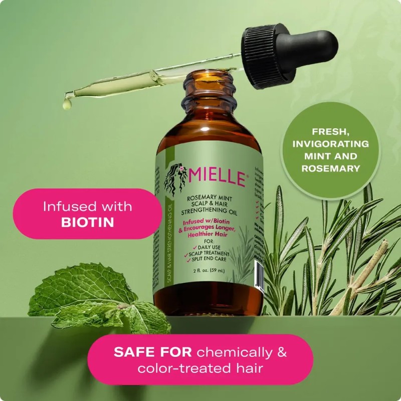 Aceite Capilar Organics Con Menta Y Romero Para Cabello Daña