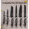 Knife Set, 15 Pieces Kitchen Knife Set with Built in