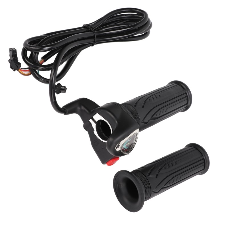 Electric Bicycle Gas Throttle Handle Throttle Grip with Battery Indicator