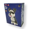 Schnauzer dog. Figure to assemble with nanoblocks. 2100 pieces.