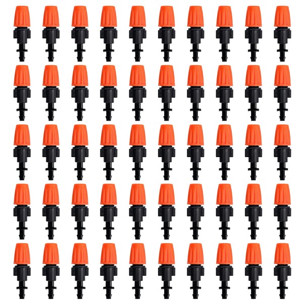 50pcs Adjustable Garden Watering Mist Nozzle Sprinkler Drip Irrigation Kits