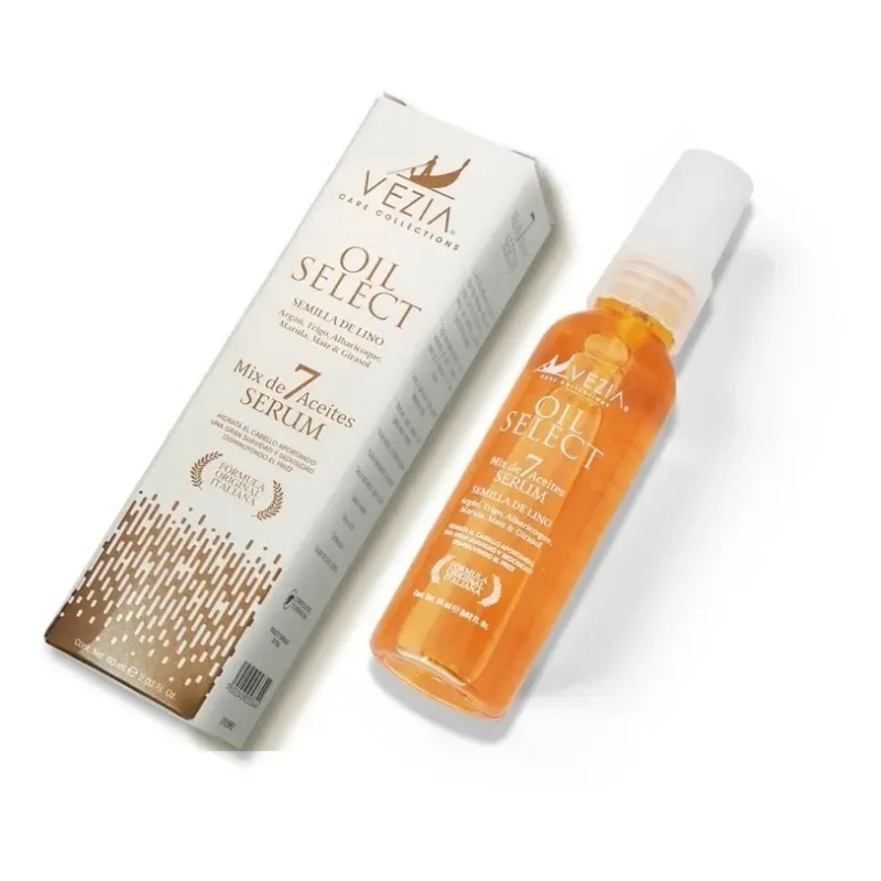 Kit Serum Capilar Mix 7 Aceites Oil Select Vezia 60ml