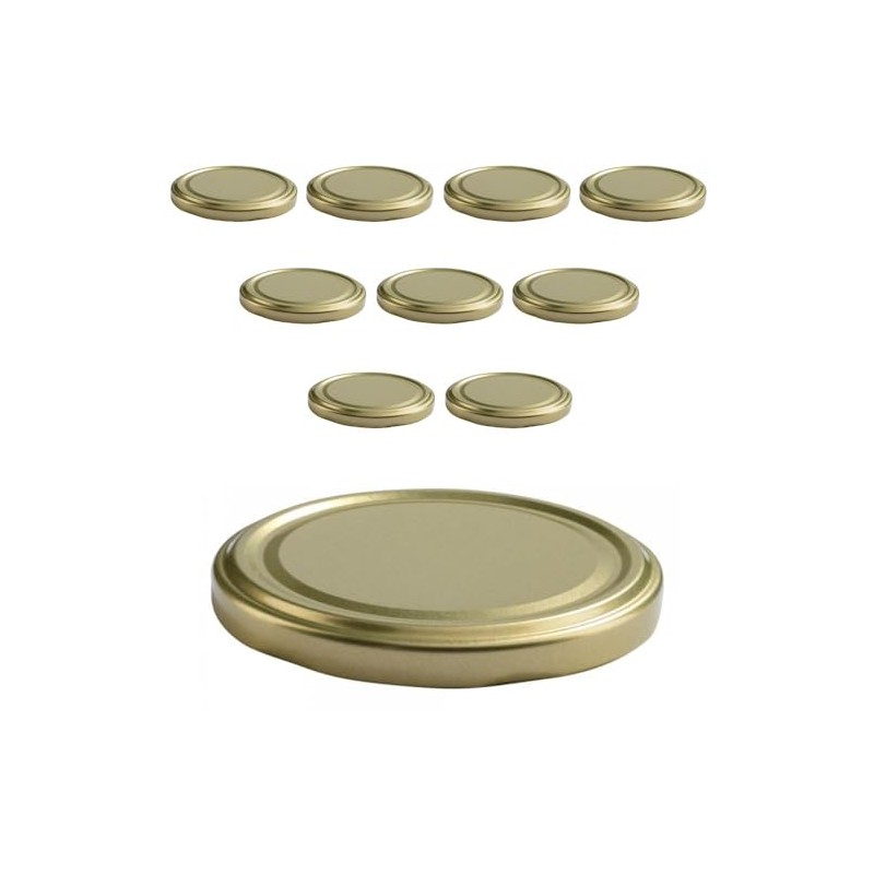 mikken Twist-Off Replacement Lids for Jam Jars 82 x 8.5