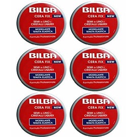 6 Bilba Fix Styling Hair Wax Elastic Hold Linseed and Crystal