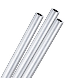M METERXITY 3-Pack 300mm 6063 Aluminum Round Tube, 12mm ID 18mm OD Seamless Aluminum Tubing for Construction/Machining/DIY Crafting, Metal Straight Pipe [0.47"x0.71"x12"]