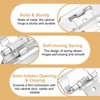 sourcing map 2 Pack Self Closing Cabinet Hinges, 1/2" Overlay