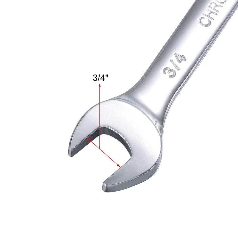 sourcing map 3/4 Inch Ratcheting Combination Wrench SAE 72 Teeth