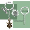 KUIYAI Winchester Brothers Pentagram Symbol Keyring TV Show Inspired Gift