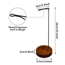 1 x Incense Stick Holder, Inverted Incense Burner, Wooden Incense Holder, Handmade Incense Holder for Work Breaks, Meditation Sessions or Bedtime Routines