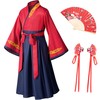 Asian Traditional Dress Kimono Robe for Kids Girls Costume Silk