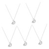 ABOOFAN 5pcs Elegant and Timeless Mother's Day Necklace Heart Shape
