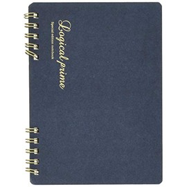 Nakabayashi 65815 Logical Prime - Cuaderno de anillo W, A6, con rayas B