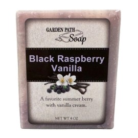 Garden Path Soap BLACK RASPBERRY VANILLA BAR SOAP - Handcrafted, Fruity, Creamy & All-Natural