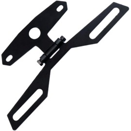 Motorcycle License Plate Bracket, Adjustable Motorcycle License Plate Holder, Folding Tail Light Holder Rear Bracket Mount