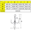 Willow Blade Fishing Lures Set, 10 Pcs Bladed Treble Hooks