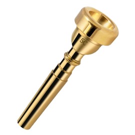 Cheerock 5C Trumpet Mouthpiece Brass Trumpet Mouthpiece Gold Plated Trumpet Mouthpiece Compatible with Beginners and Professionals Trumpet Accessories