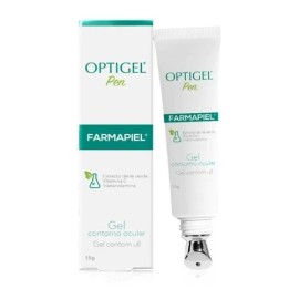Gel Para Contorno De Ojos Contra Ojeras Optigel Pen de Farmapiel 15 G Tipo de piel Todo tipo de piel Día7Noche Té verde y vitamina E antioxidante