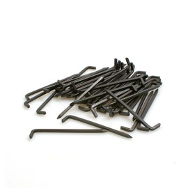 Design61 50 x console hooks, steel hooks, square wire, diameter 2 x length 20 mm, made of iron