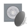 Modern Living Square Wireless Doorbell in Grey Ash and Brushed