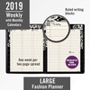 AT-A-GLANCE Weekly/Monthly Appointment Book, 2019-2010, Large Size, Professional, Lacey (541905)