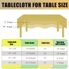 FULDGAENR Gold Plastic Table Cloth, Disposable Gold Tablecloths Plastic 54x108