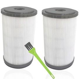 P770 Vacuum Filter Compatible with Ryobi 18-Volt ONE+ 6 Gal Cordless Wet Dry Vacuum Filter 313052002 (2 Packs，Grey)