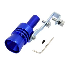 sourcingmap Blue Turbo Sound Whistle Muffler Exhaust Pipe Simulator Whistler XL