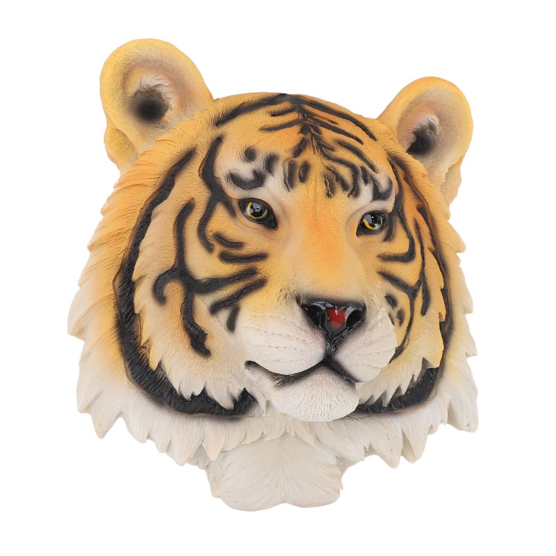 3D Simulation Animal Head Statues Wall Decor Resin Unique Exquisite