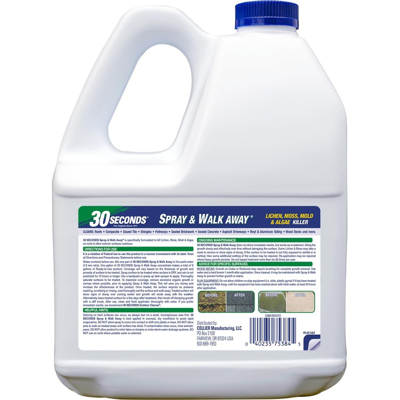 30 SECONDS Outdoor Cleaner Concentrate for Mold, Mildew, Algae and