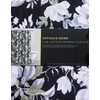 Envogue Designer Shower Curtain Floral Pattern in Shades of Gray