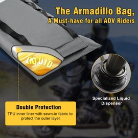 BeesMith 2 Gallon Armadillo Bag, Double Wear Resistant Collapsible Utility Bladder for Safe Transportation and Storage of Automotive Fluids, for Motorcycles, ATVs, UTVs