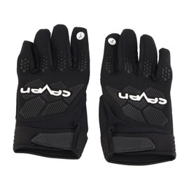 1 Pair Goalkeeper Gloves Anti Slip Hard Wearing Hand Protection Soccer Goalie Training Gloves Black L