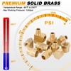 KOOTANS 96PCS Brass Pipe Fittings Assortment Kit - NPT Adapter,