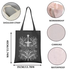 VAMSII Fantasy Novel Inspired Gift TOG Bookish Reusable Shopping Bag SJM Novel Book Gift (very much tote)
