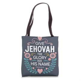 Jehovahs Witness 2025 Year Text Give Jehovah Glory JW ORG JW Tote Bag