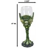 Bohemian Absinthe La Fee Verte Skull With Green Gem And