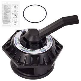 hodflop 272531 Hi-Flow 6-Way Multiport Top Valve Compatible with Pentair Sand Dollar Pool and Spa Sand Filters, 1-1/2 inch Clamp Style Valve, Replace# 262504 262505 262506