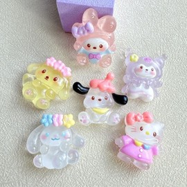 Character Resin DIY Craft Supplies - Hair, Nail, Shoe Accessories TF0805 One Size/Meimei Luminous Card 100ea