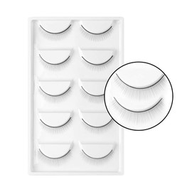 25 Pairs Practice Lashes for Training Eyelash Extension Supplies Training Lashes Strip Eye Lashes Extension Kit for Beginner by FADLASH (5Packs)