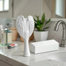Angel Wing Air Cushion Massage Hair Brush for Women Multifunction White Logo [Clear Box] 20ea