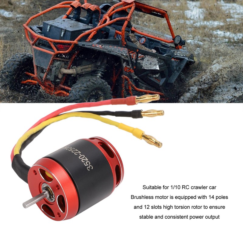 RC 3520 Outrunner Brushless Motor Aluminum Copper Brushless Motor with