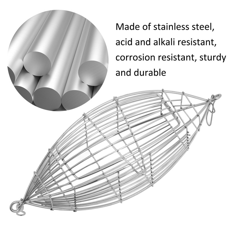 Fishing Bait Cage Stainless Steel Lure Cage Carp Fishing Trap