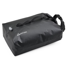 Daytona 49152 Motorcycle Camping Waterproof Bag, Compression, Compact Storage, Seat Bag Fixable, Air Valve Included, Dry Bag, 17L, Black