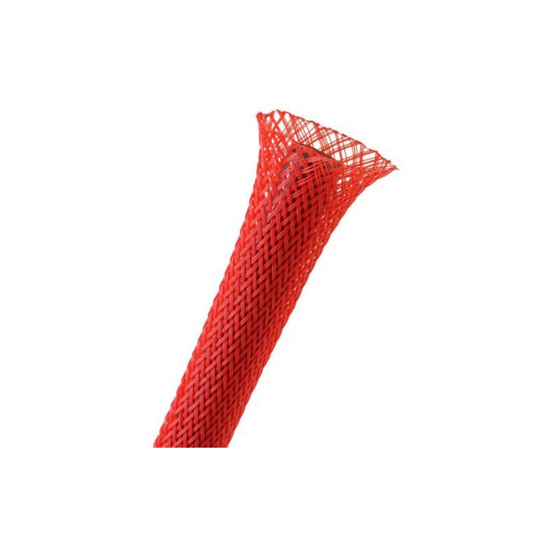 Techflex 1/2" Expandable Sleeving 25 ft. Red