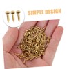 LALAFINA 100pcs Copper Round Head Furniture Nails Sharp Copper Nails