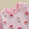 OikMombiu Baby Christmas Outfit Girl Boy Santa Onesie Bubble Romper