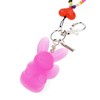 X Girl Pink One Size Women's Key Charm GUMMY BUNNY