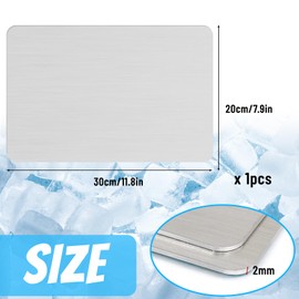 SilverChry Aluminium Alloy Cooling Plate, 30 x 20 cm Cooling Mat for Pets, Pet Cooling Mat, Summer Ice Bed for Cooling Pets, Guinea Pigs, Hamsters, Rabbits and Other Pets