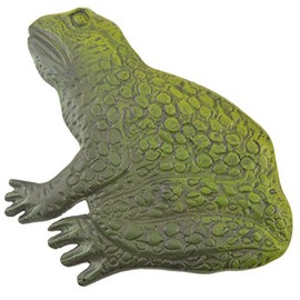 FLAG EMOTES Green Frog Decorative Cast Iron Stepping Stone Garden Plaque (1)