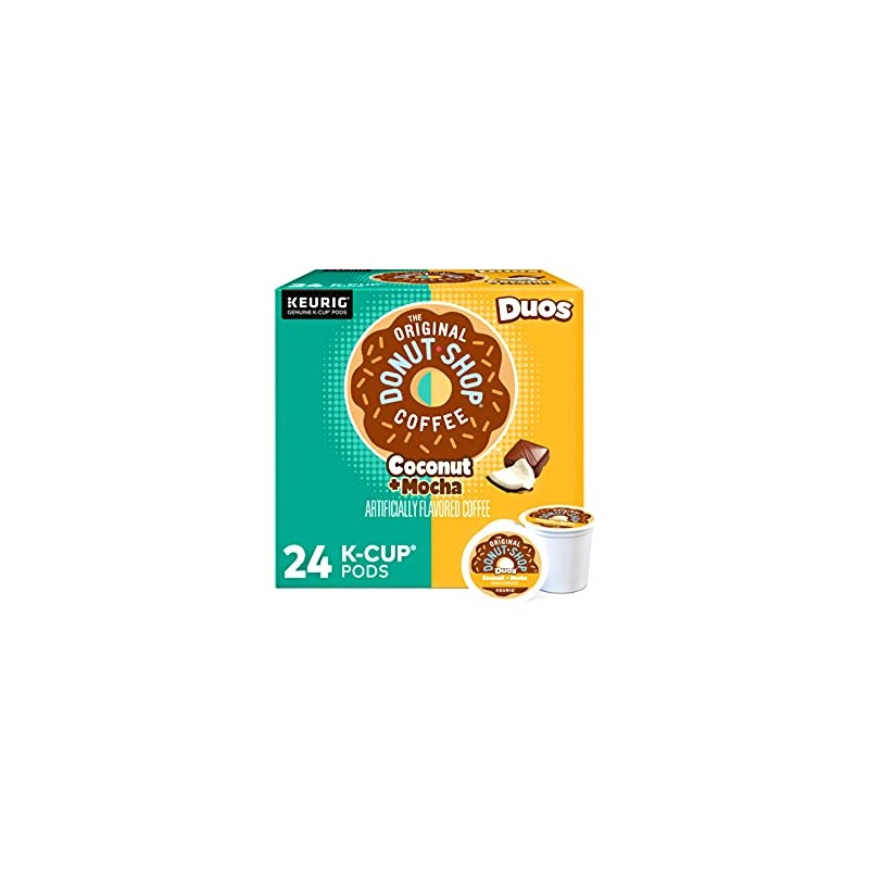 Donut Shop Duos Coconut + Mocha Coffee 24 k-cups